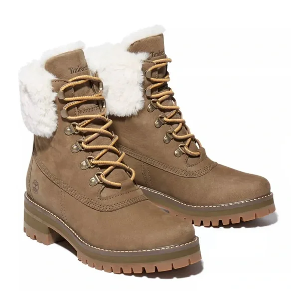 TIMBERLAND WOMEN'S COURMAYEUR VALLEY 6-INCH WATERPROOF FAUX-FUR BOOTS - Picture 4 of 7
